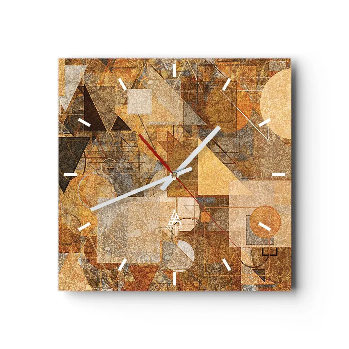 Falióra, Óra - Kubikus bronz tanulmánya - 30x30 cm