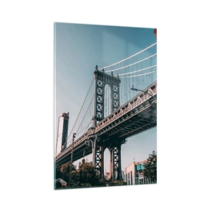 Üveg kép - A város hullámai fölött - 80x120 cm