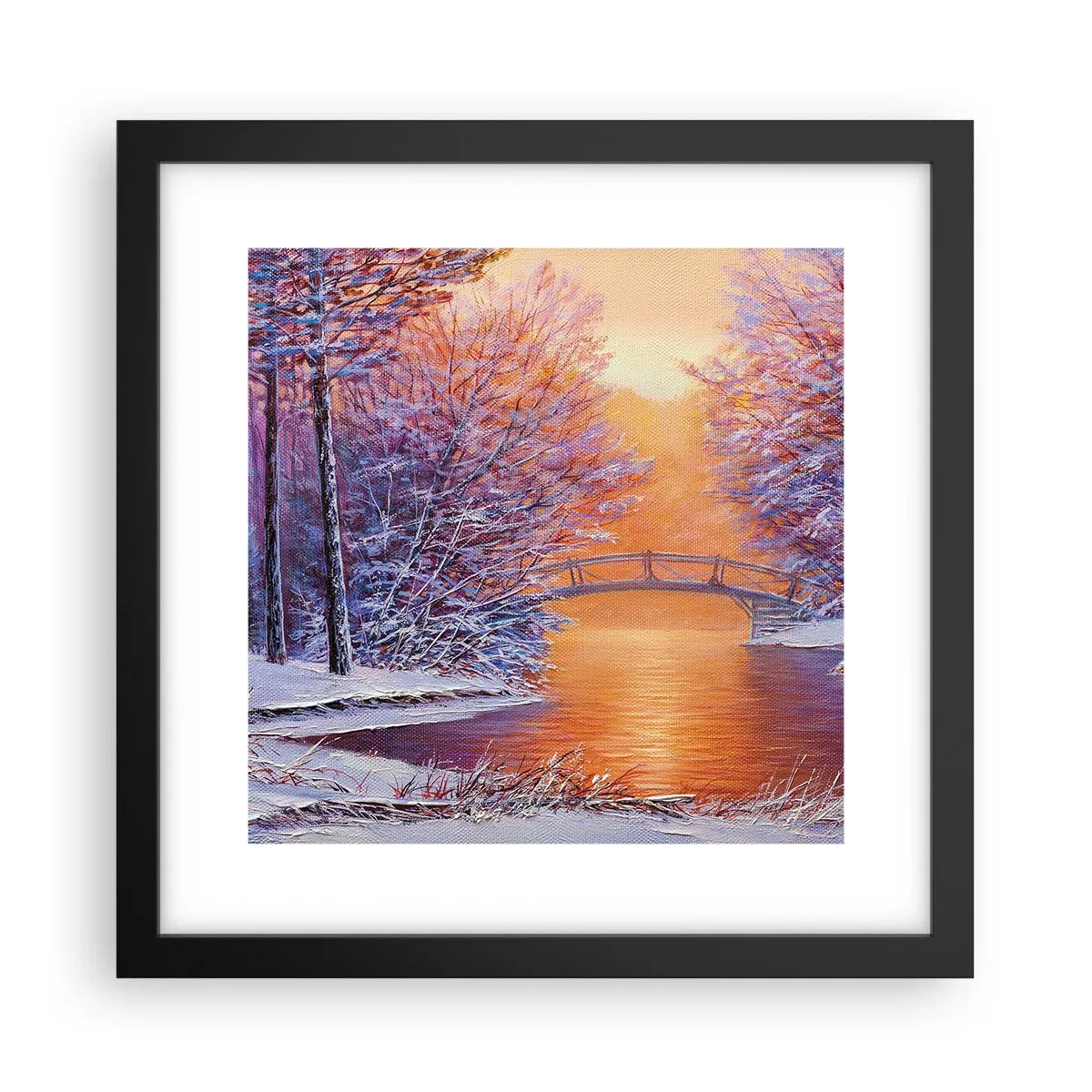 Poszter fehér keretben - Találkozzunk itt - 30x30 cm