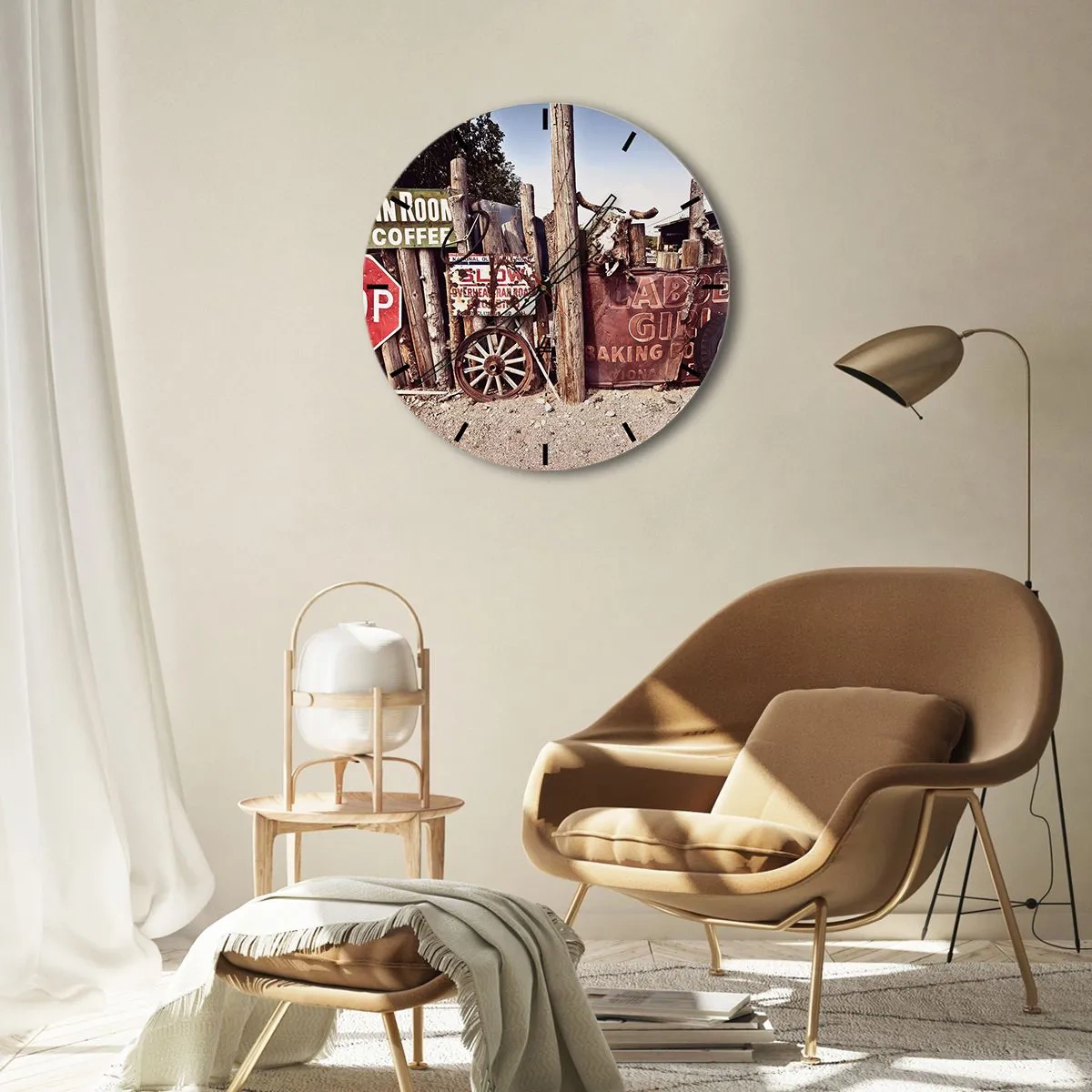 Falióra, Óra - És megállt az idő - 40x40 cm