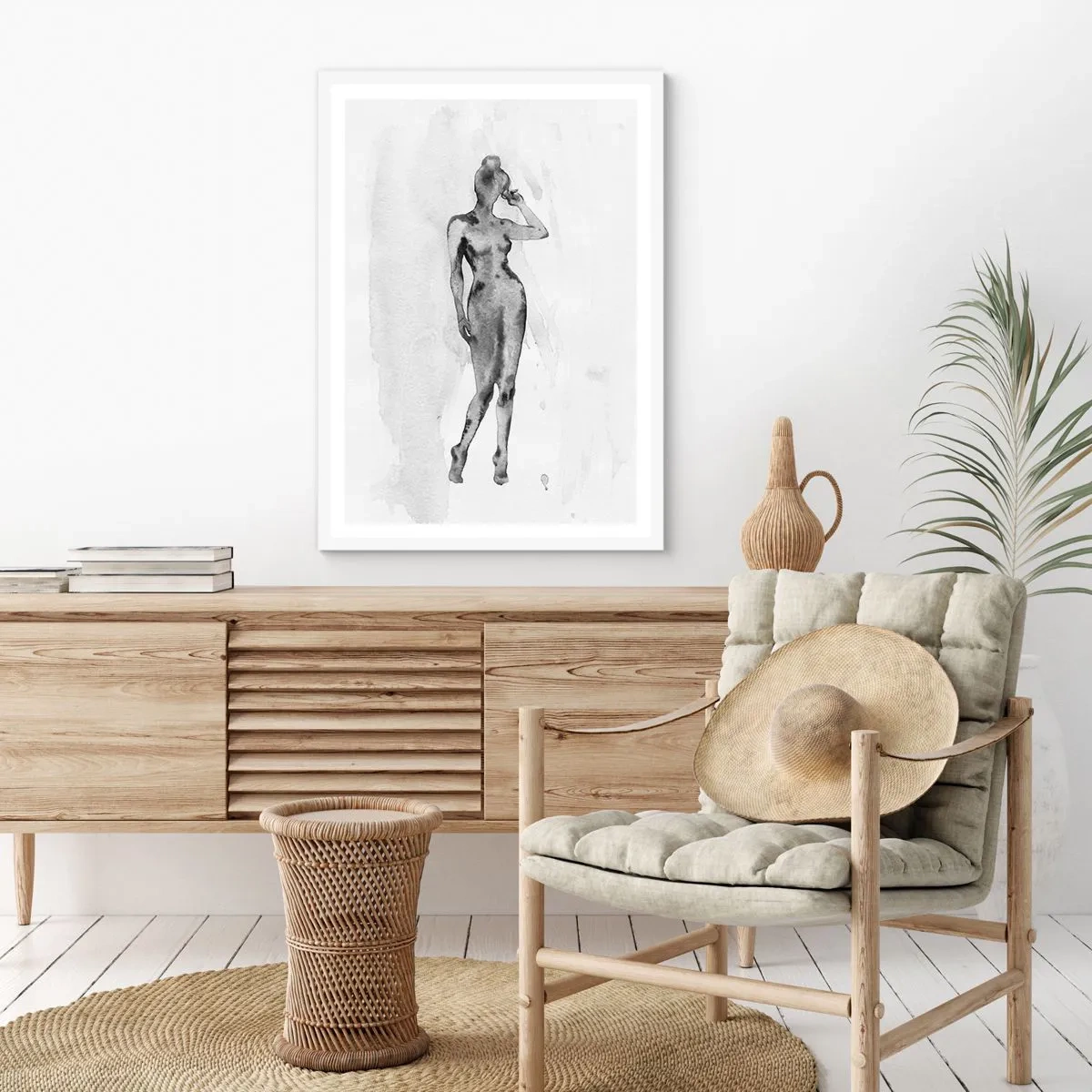 Poszter fekete keretben - A nőiesség ideáljának nyomában - 61x91 cm