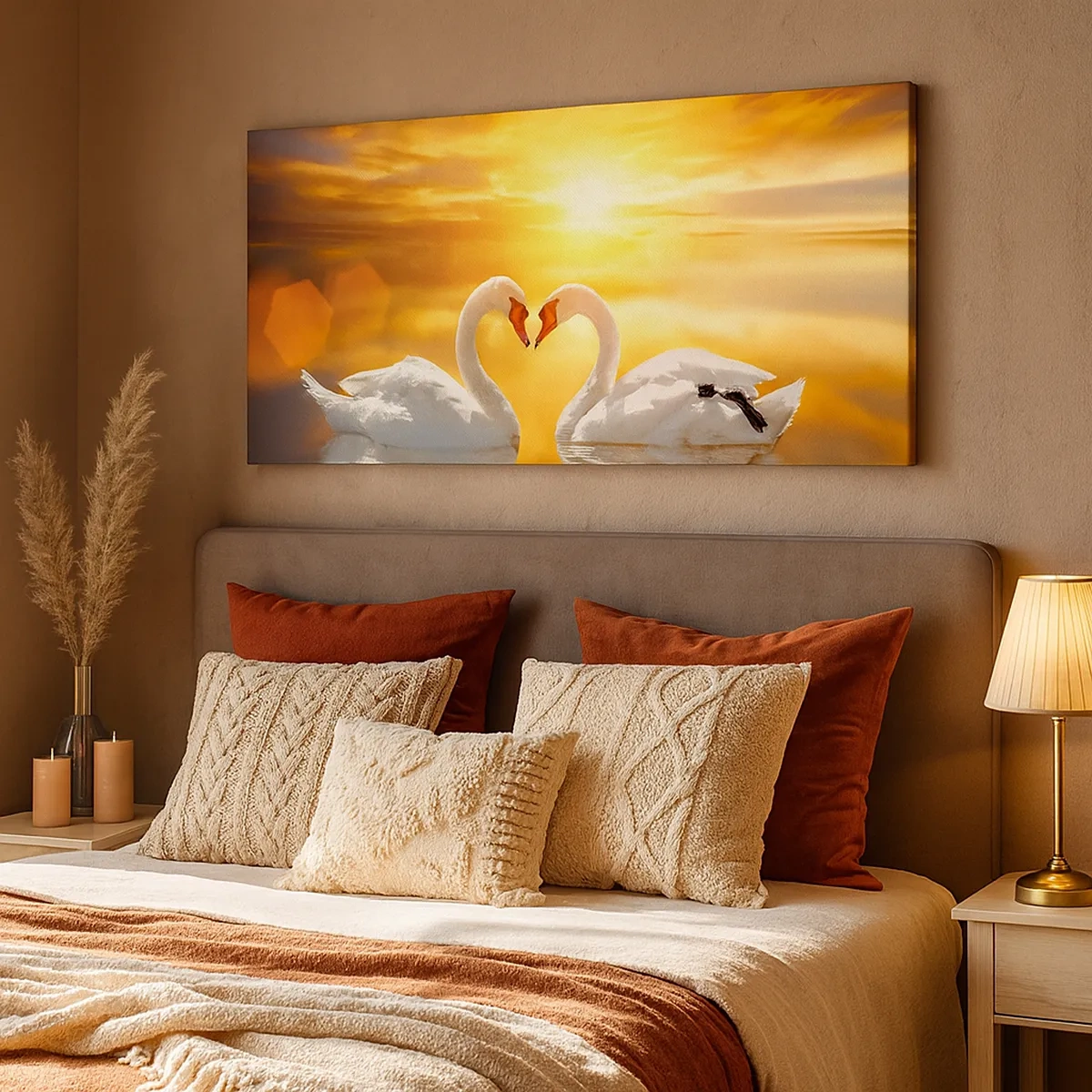 Vászonkép - A szív a legszebb szó a világon... - 30x30 cm