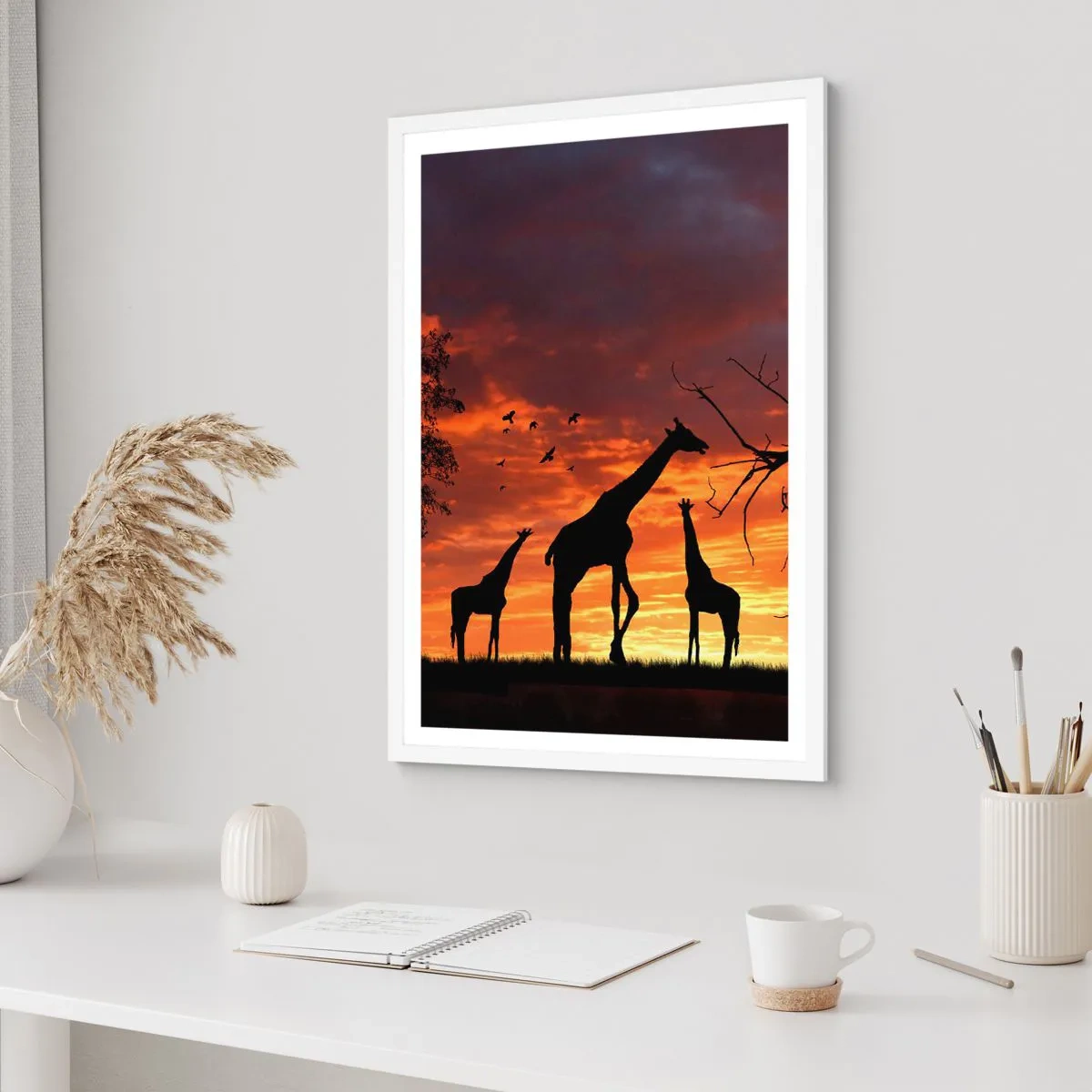 Poszter fekete keretben - Egy kis vacsora szeretteivel - 40x50 cm