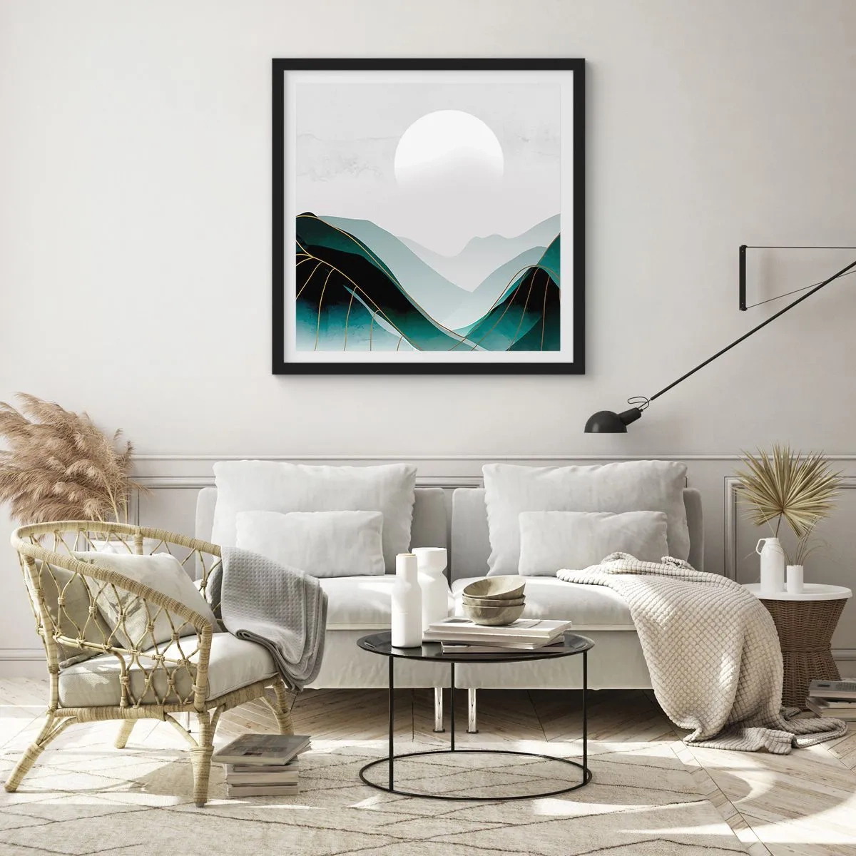 Poszter fehér keretben - Teljes fenségben - 40x40 cm