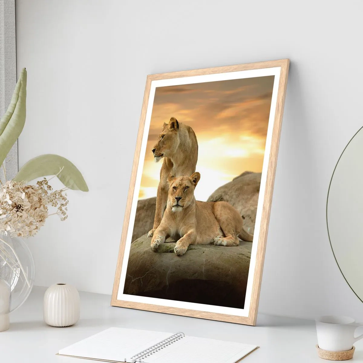 Poszter világos tölgy keretben - Királyi felség - 70x100 cm