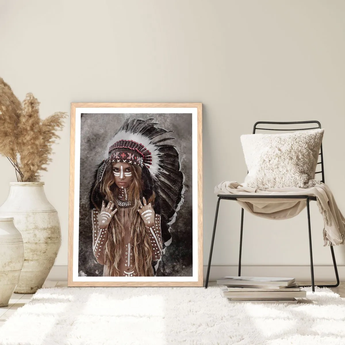 Poszter világos tölgy keretben - A törzs erejének titka - 70x100 cm