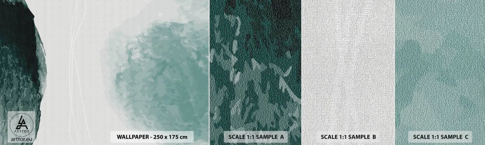 Fotótapéta Minta Premium Canvas - Találkozás a köddel - Modern, Minimalista, Absztrakció - 100x30 cm