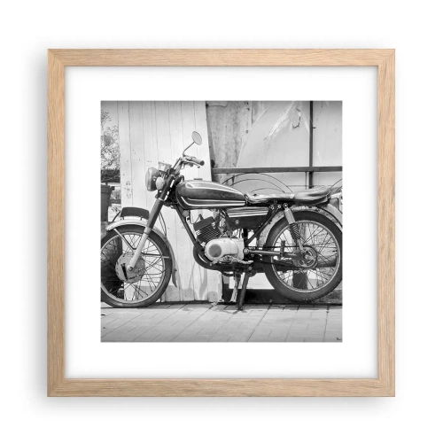 Poszter világos tölgy keretben - Klasszikus mindenek felett - 30x30 cm