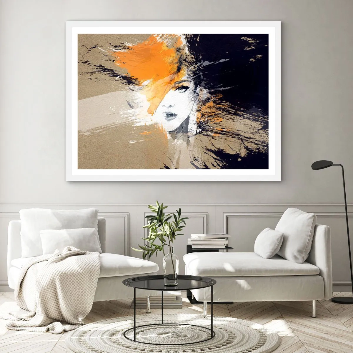 Poszter fekete keretben - És van fény - 100x70 cm