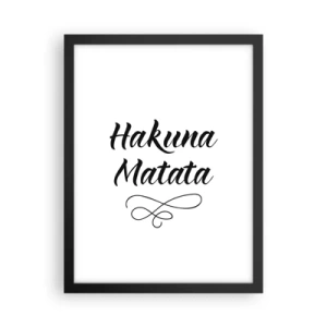 Poszter fehér keretben - A legjobb tanács - 30x40 cm