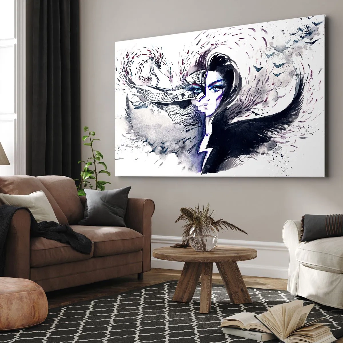 Vászonkép - Démoni és gyönyörű - 120x80 cm