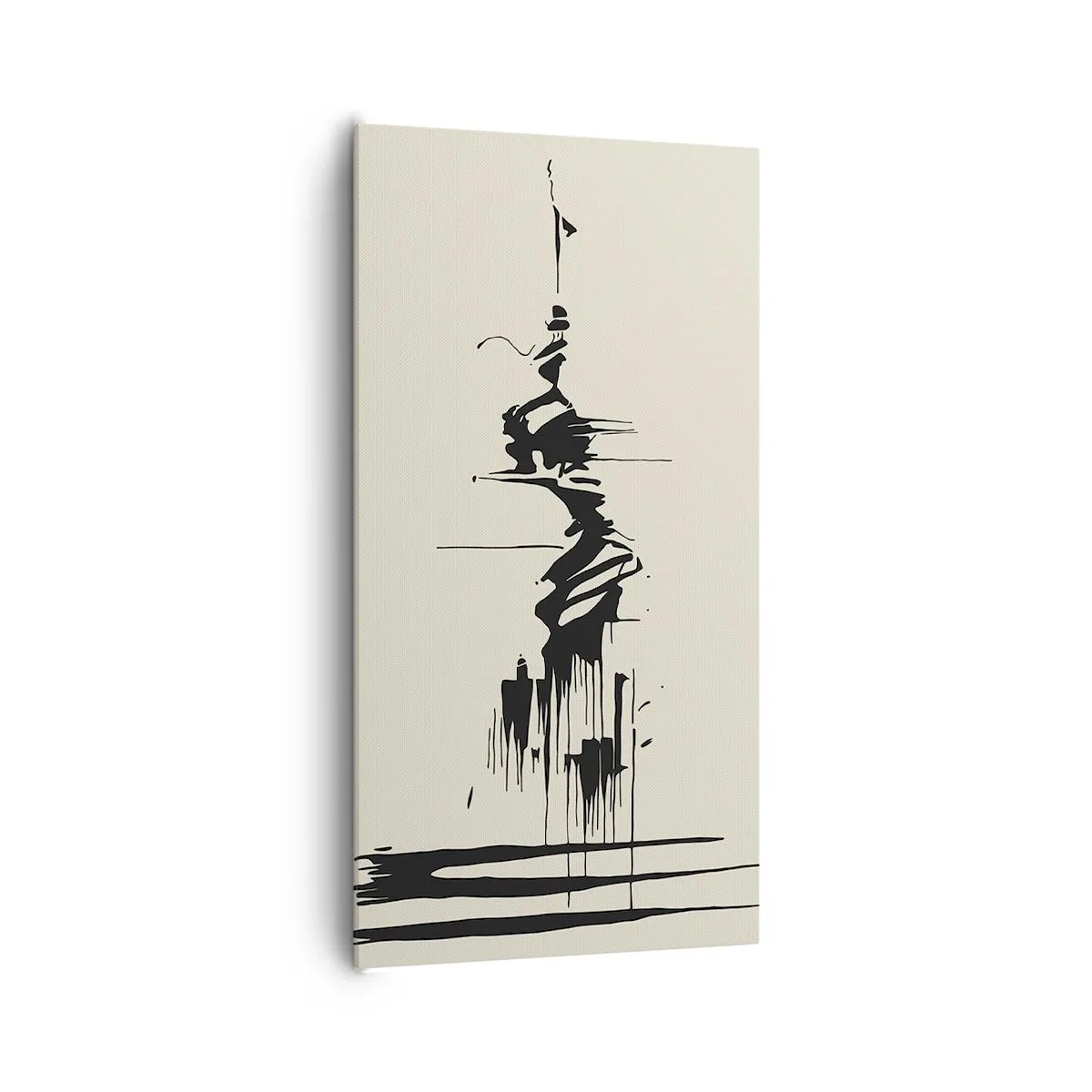 Vászonkép - Sietős absztrakció - 65x120 cm