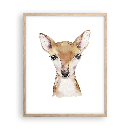 Poszter világos tölgy keretben - Az ártatlanság természete - 40x50 cm