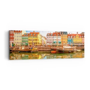 Vászonkép - A tükörsima víz felett - 90x30 cm