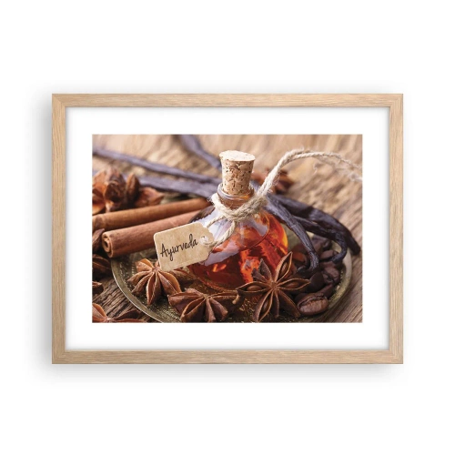 Poszter világos tölgy keretben - A test és a lélek egysége felé - 40x30 cm