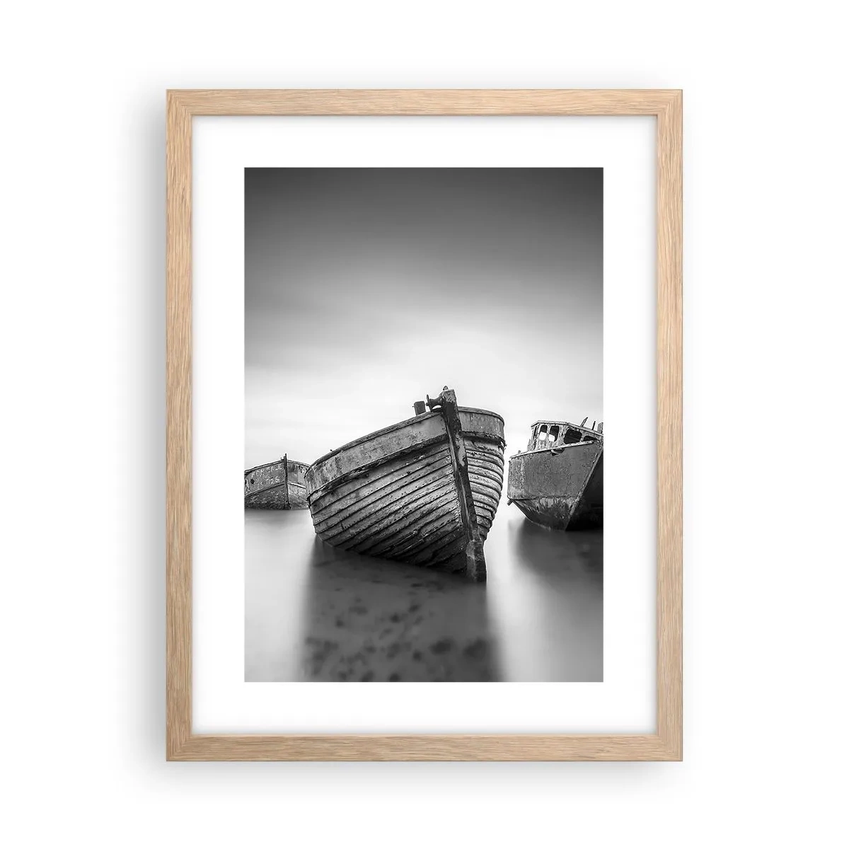 Poszter világos tölgy keretben - Csak emlékek... - 30x40 cm