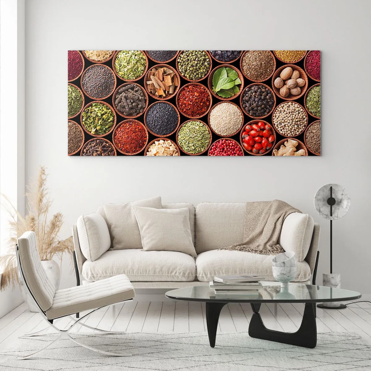 Üveg kép - A világ összes íze - 100x40 cm