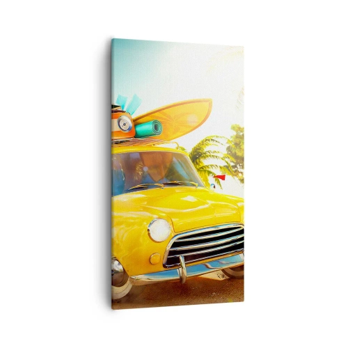 Vászonkép - Utazás több mosolyért - 55x100 cm