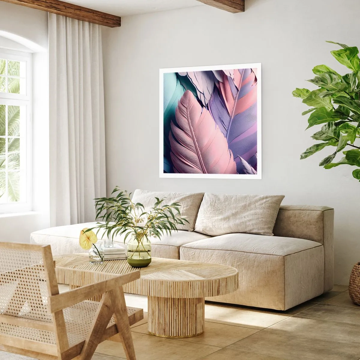 Poszter - Madár sikk - 60x60 cm