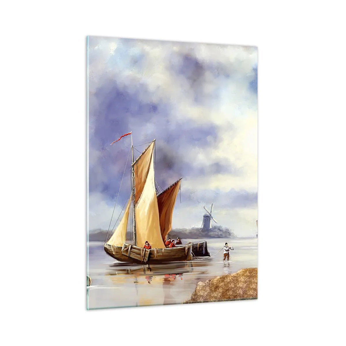 Üveg kép - A tengerészek visszatérése - 50x70 cm