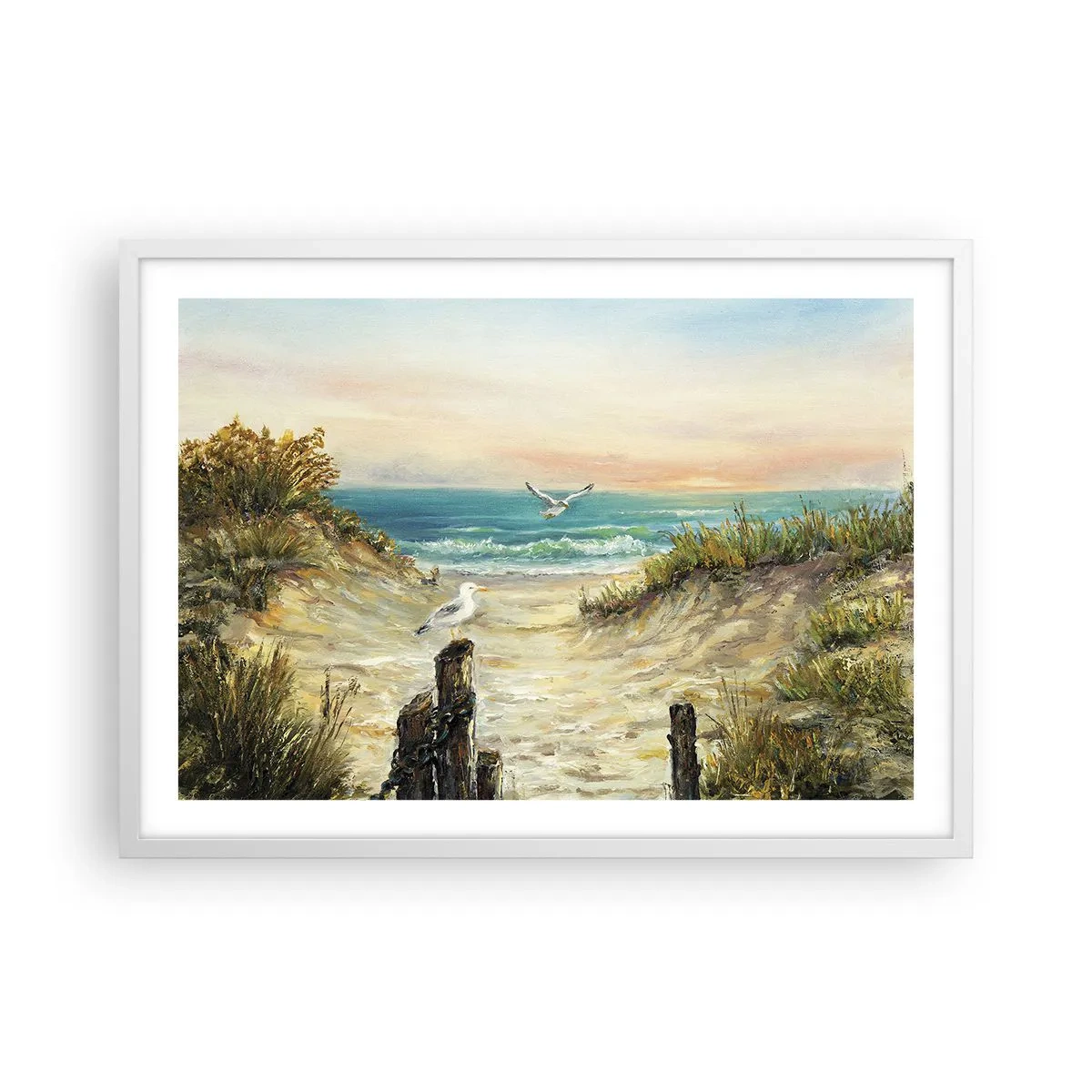 Poszter fekete keretben - Szélcsend - 70x50 cm