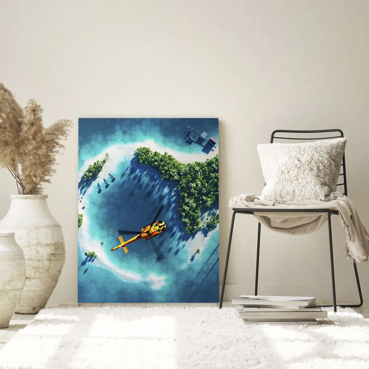 Üveg kép - Vegyél magadnak egy szigetet - 50x70 cm