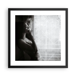Poszter fehér keretben - Egy érzéki pillanat - 40x40 cm