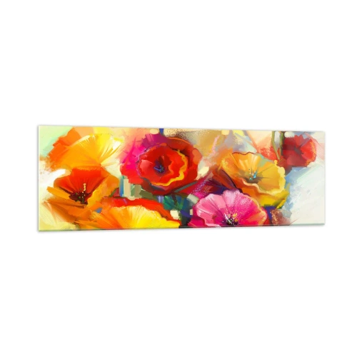 Üveg kép - Nem csak piros - 160x50 cm