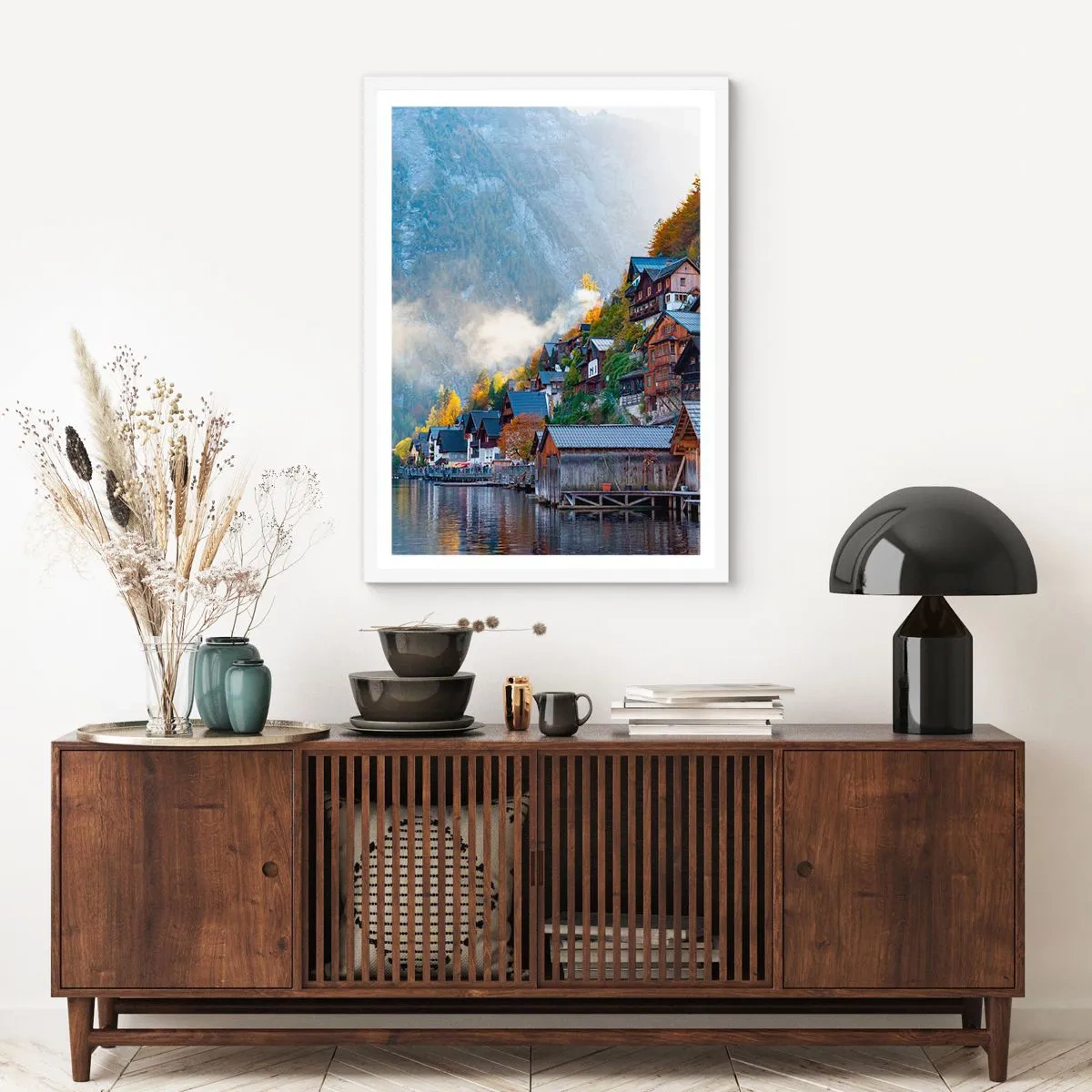 Poszter fekete keretben - Alpesi éghajlatra - 61x91 cm