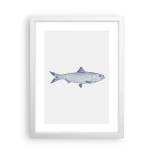 Poszter fekete keretben - Üdvözlet az északi tengerektől - 30x40 cm