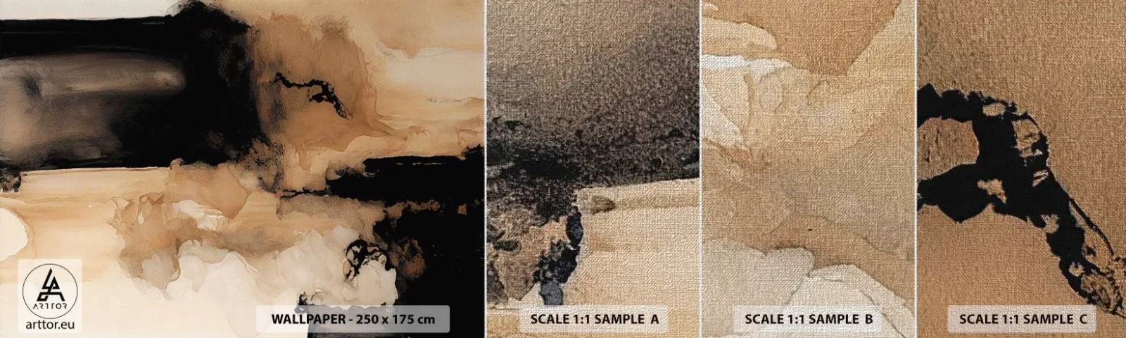 Fotótapéta Minta Premium Canvas - Egy érdekes absztrakció - Absztrakció, Füst, Minimalista - 100x30 cm