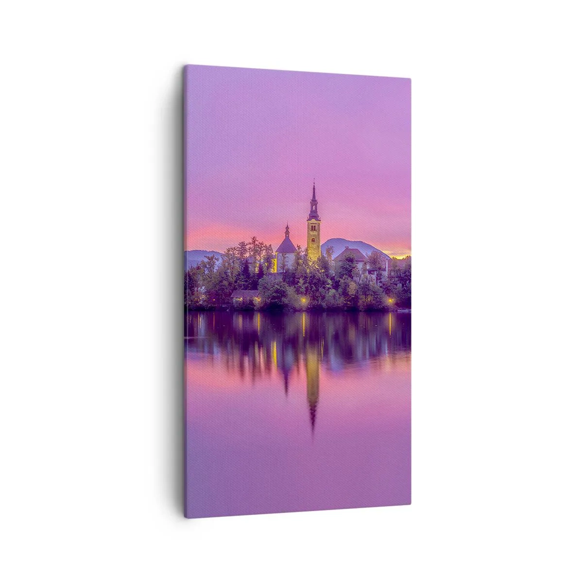 Vászonkép - Mesebeli sziget alkonyatkor - 45x80 cm