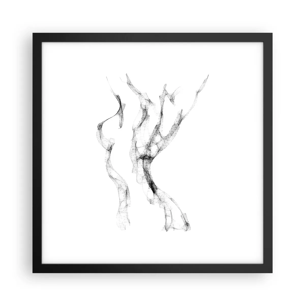 Poszter fehér keretben - Gyönyörű és erős - 40x40 cm