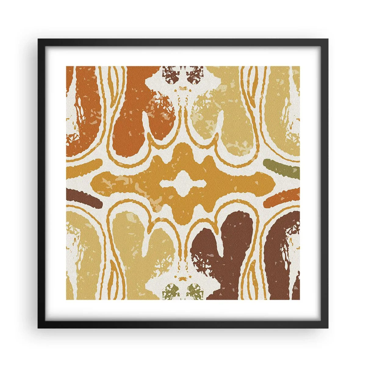 Poszter fehér keretben - Érzelmes absztrakció - 50x50 cm