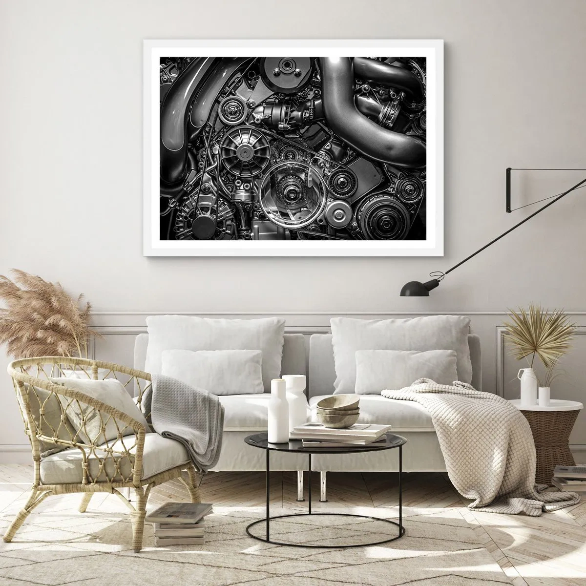 Poszter fekete keretben - A mechanika költészete - 100x70 cm