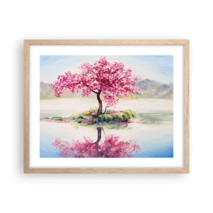 Poszter világos tölgy keretben - A tavasz ünnepe - 50x40 cm