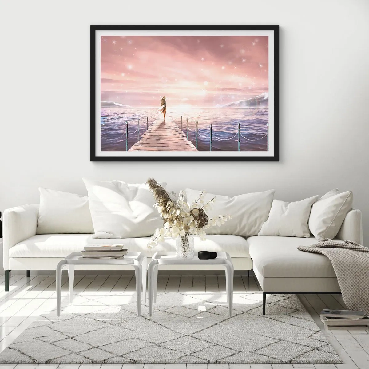 Poszter fehér keretben - Egy álom fényében - 70x50 cm