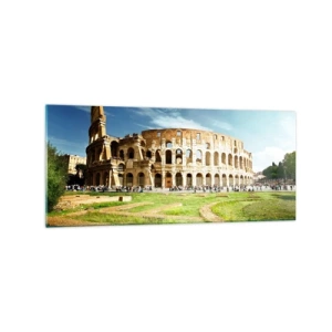 Üveg kép - Még mindig halljuk a pisztoly csörömpölését - 120x50 cm