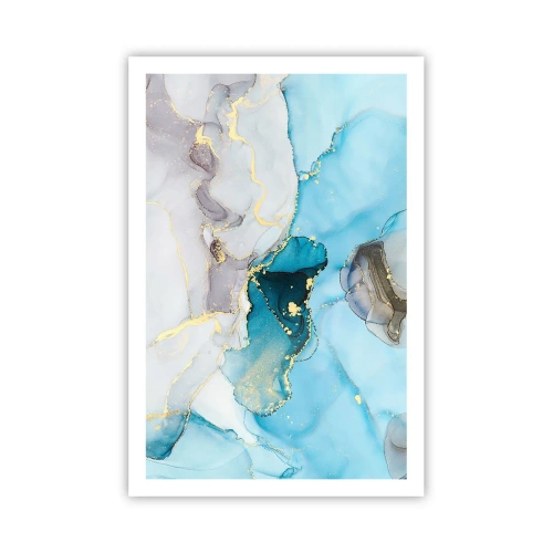 Poszter - Tanulmány a szürke és a türkiz találkozásáról - 61x91 cm