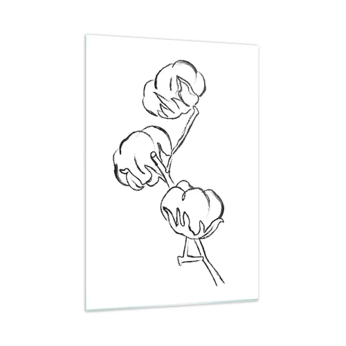 Üveg kép - Pamut pehely - 50x70 cm