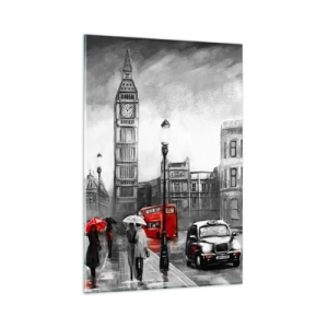 Üveg kép - Egyáltalán nem szürke város - 80x120 cm