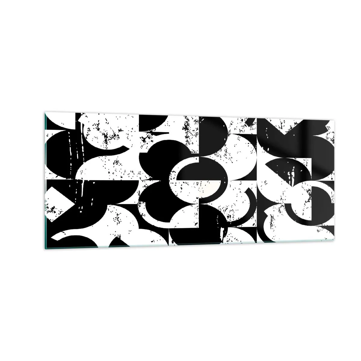 Üveg kép - A fehér fehér, a fekete pedig fekete - 100x40 cm