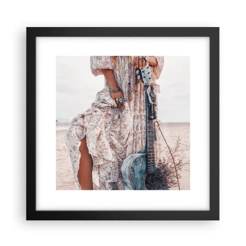 Poszter fehér keretben - Hippik az úton - 30x30 cm