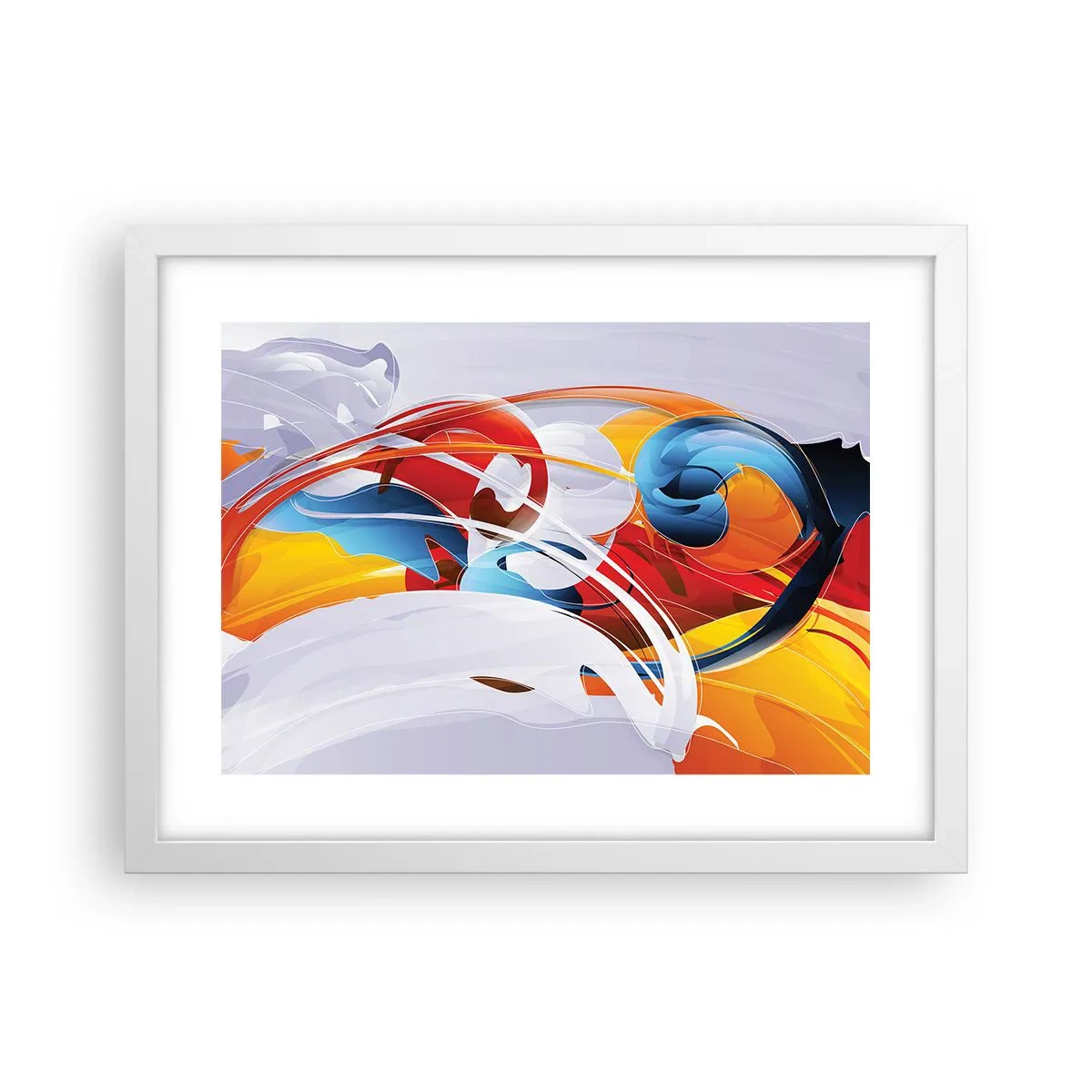 Poszter fekete keretben - Az elemek tánca - 40x30 cm