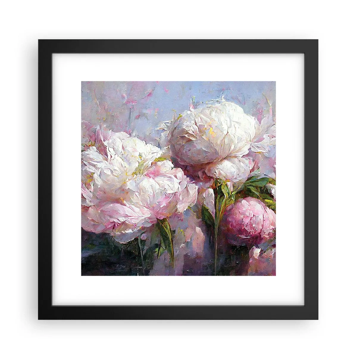 Poszter fehér keretben - Egy csokor, mely csordultig van élettel - 30x30 cm