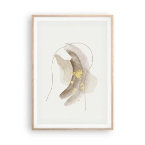 Poszter világos tölgy keretben - Megtalált az űrben - 70x100 cm