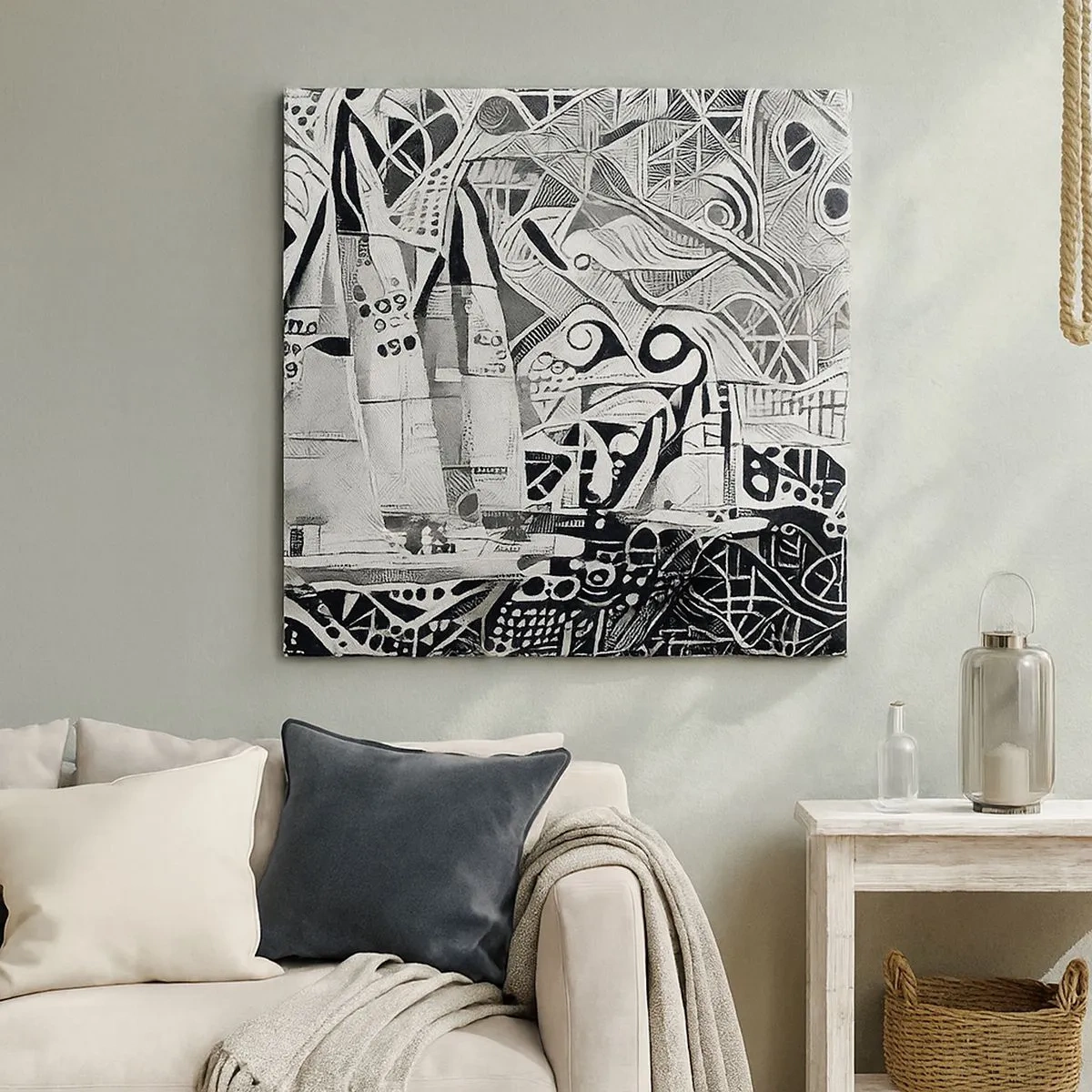 Vászonkép - A hullámok között - 30x30 cm