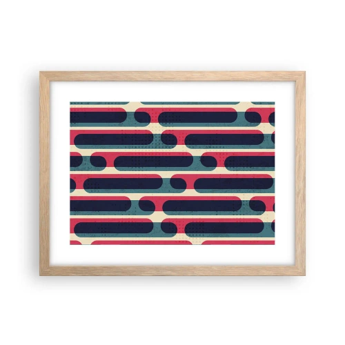 Poszter világos tölgy keretben - Mélységben és előre - 40x30 cm