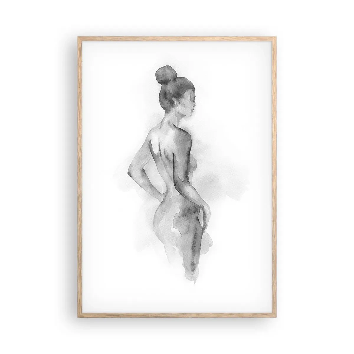 Poszter világos tölgy keretben - Gyönyörű, mint a festmény - 70x100 cm