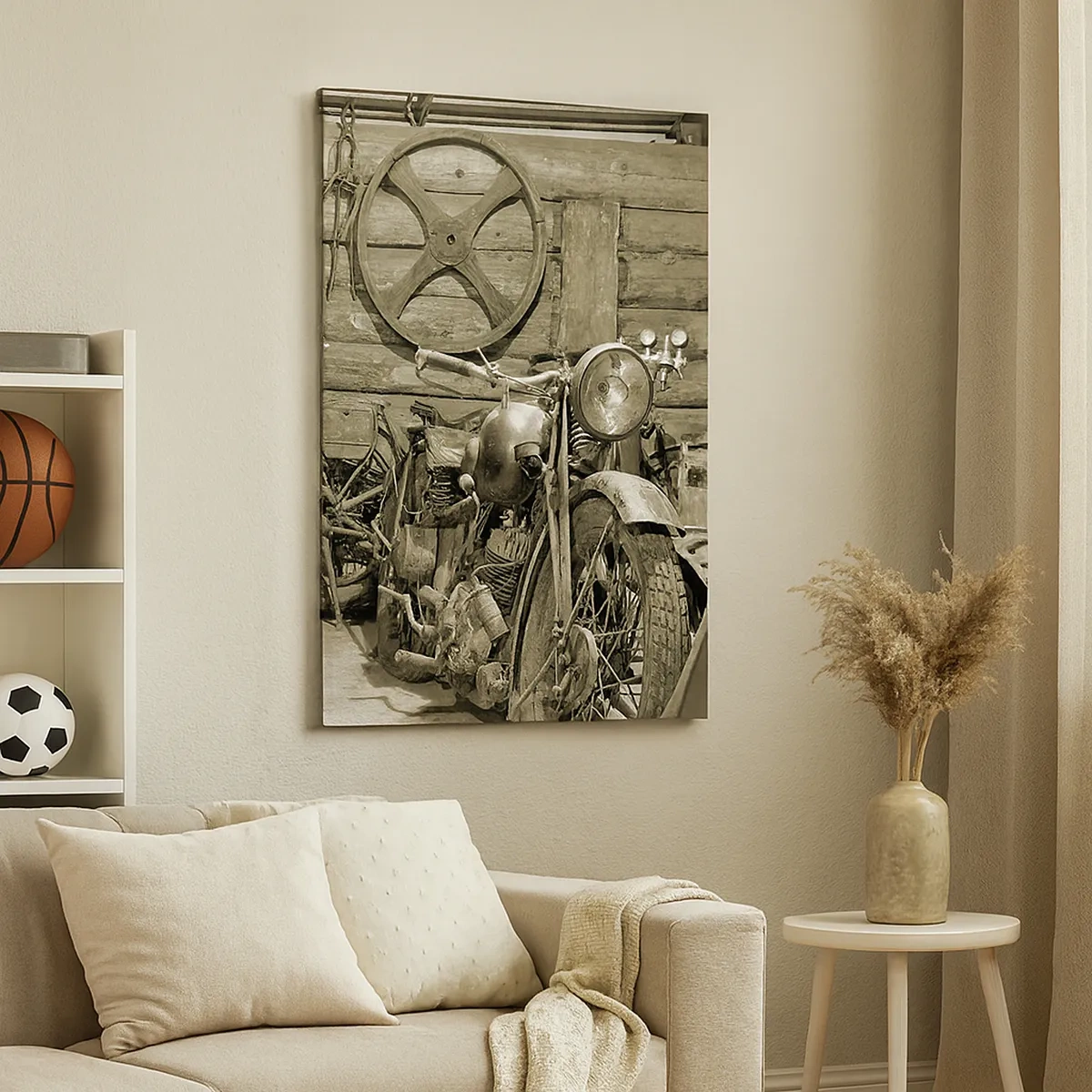 Vászonkép - Władek bácsi fészerében - 50x70 cm